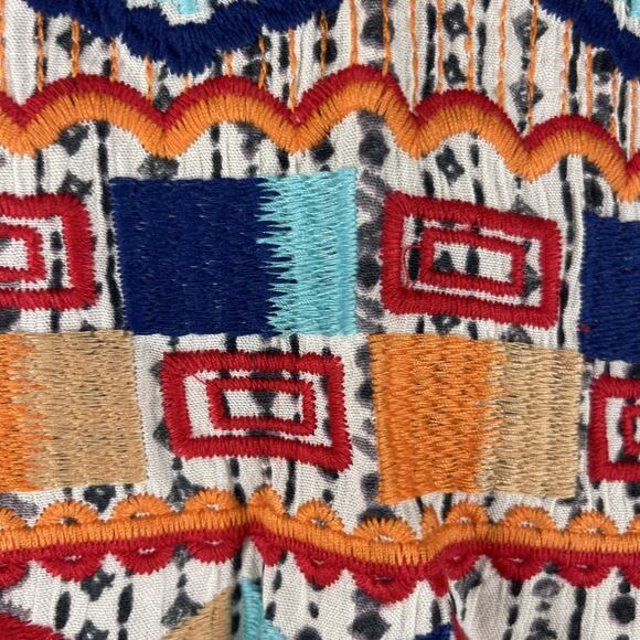 Savanna Jane Embroidered Top Womens 2X Geometric Babydoll Aztec Boho Tribal NEW - Picture 9 of 13